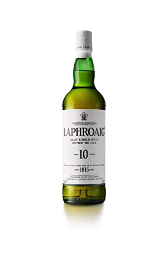 Laphroaig Single Malt Scotch Whisky - Whisky Escoces, 10 Años, 40%, 700 ml