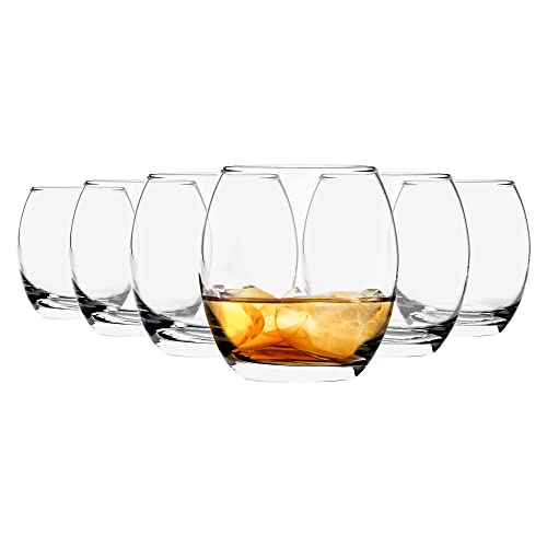 Argon Tableware Tondo - Juego de Vasos Bajos para Agua, Zumo o Whisky - En Caja Regalo - 405 ml - Pack de 6