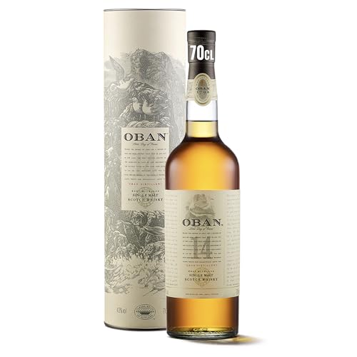 Oban 14 años, whisky escocés single malt, 700 ml
