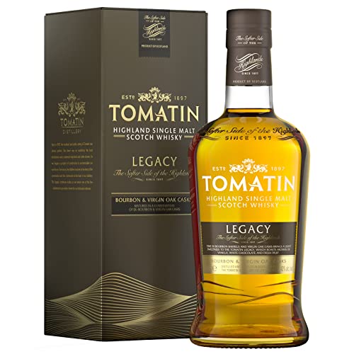 Tomatin Legacy Highland Single Malt Scotch Whisky 43% Vol, 700 ml (Paquete de 1)